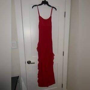 White Fox Effortless Love Maxi Dress Red (Size XS)